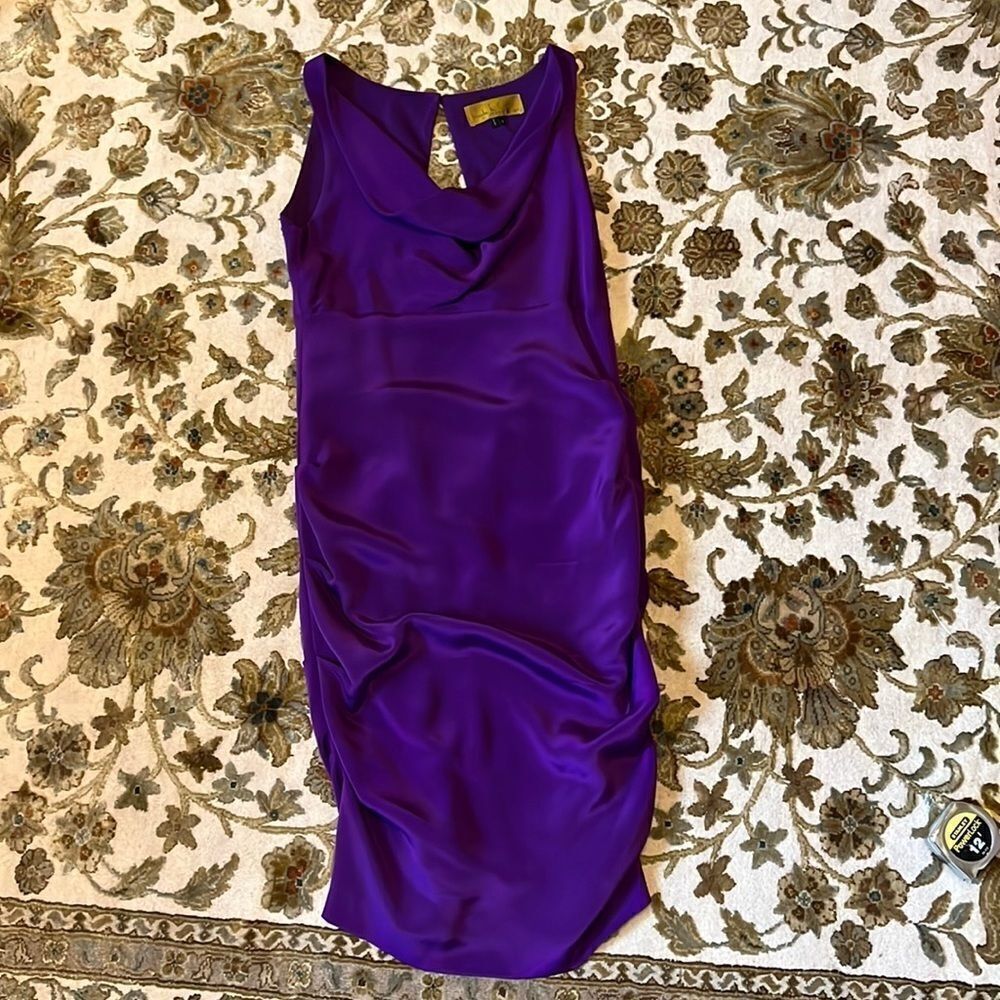 Nicole Miller Size 2 Purple Cocktail Dress